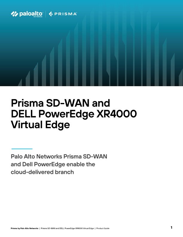 Prisma SD-WAN und DELL PowerEdge XR4000 Virtual Edge Leitfaden