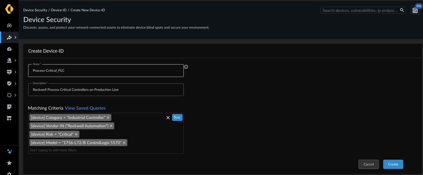 Erweiterte Geräte-ID für OT