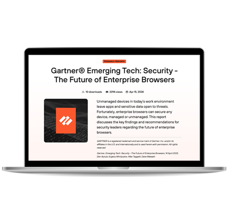 Gartner® – Wissenswertes zu neuen Technologien: „Security – The Future of Enterprise Browsers“