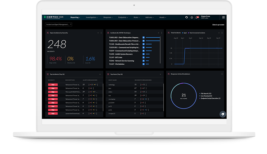 Stoppen Sie Angriffe mit holistischer Bedrohungserkennung und -abwehr